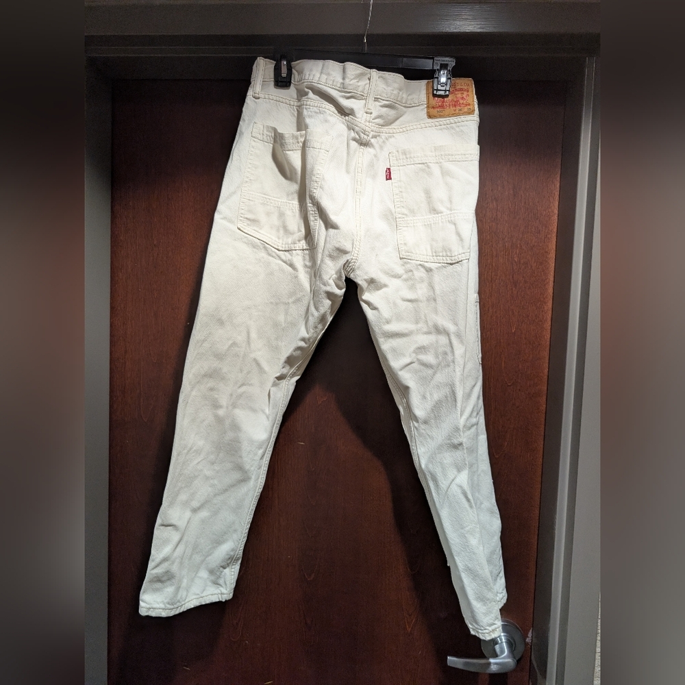 Levi's Men's 502 White Jeans W:36 L:29 - Picture 3 of 4